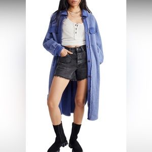 FREE PEOPLE LONG RUBY SHACKET